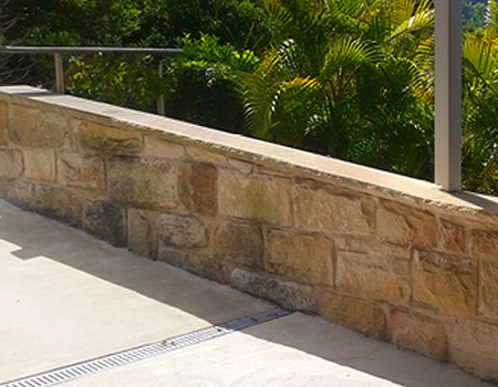 sandstone fence mona vale